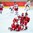 Team Denmark celebrates during the 2017 Women's Final Olympic Group C Qualification Game between Czech Republic and Denmark photographed Saturday, 11th February, 2017 in Arosa, Switzerland. Photo: PPR / Manuel Lopez